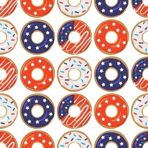 Patriotic 4th of July Donuts