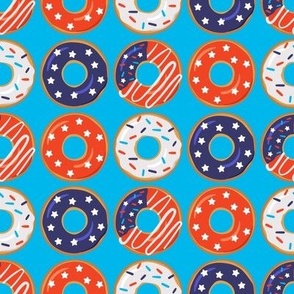 4th of July Patriotic Donuts Small