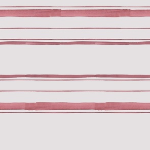 Red and Gray Stripes, Watercolor Stripes, Simple Print