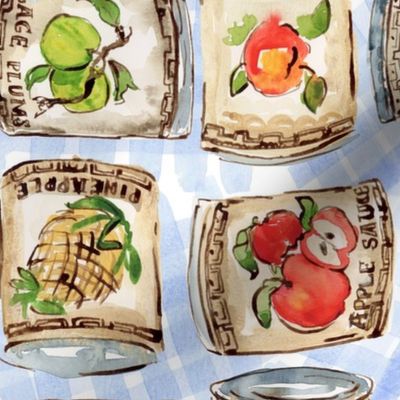 Watercolor Vintage Cans