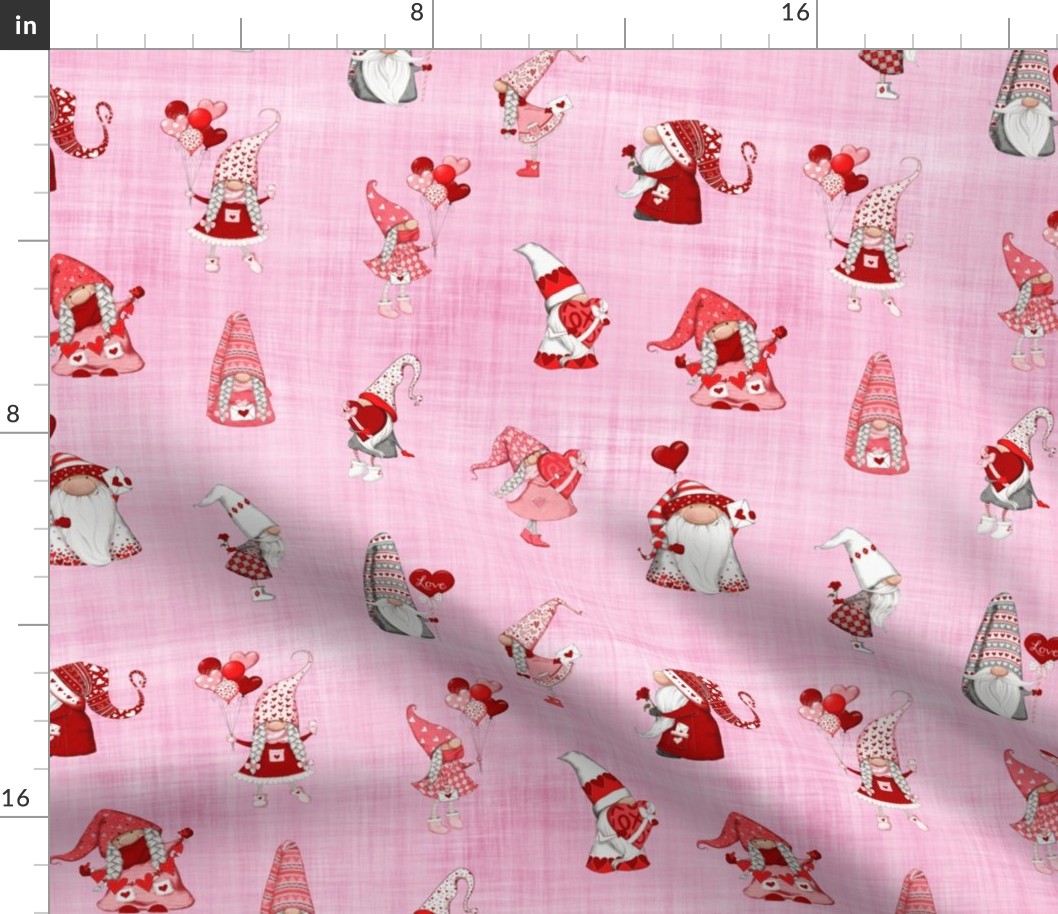 gnome pink linen