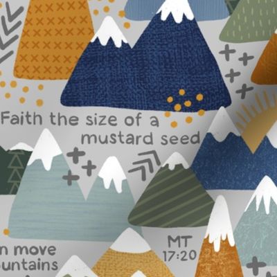 Mountain Faith the Size of of Mustard Seed Scripture LARGE