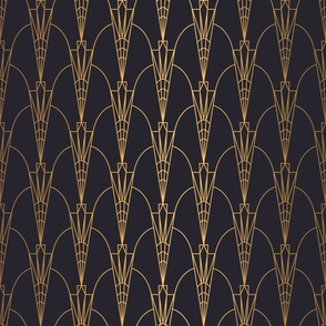 Art deco,Art nouveau,gold,black,pattern