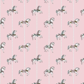 Carousel Horses // Cotton Candy Pink