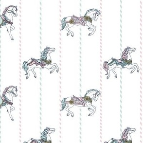 Carousel Horses // Cotton Candy Colors - small