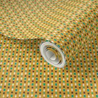 Retro Kitchen Gold and Jade Bead Curtain