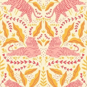 tiger damask - citrus