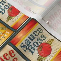 Vintage Tomato Sauce Boss Cans Small