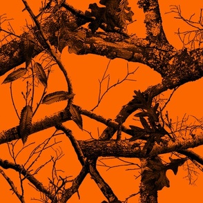 Orange and Black Tree Camo