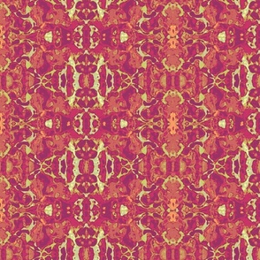 24" Persian Red IKAT Batik