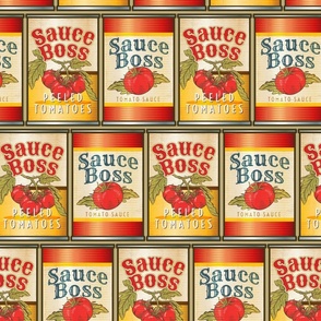 Vintage Canned Tomato Sauce Beige