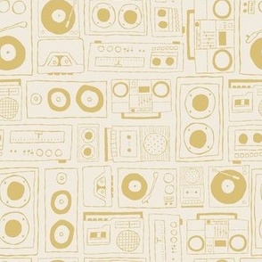 Analog Music Tech - mustard yellow