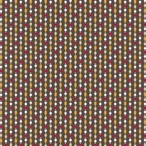 Retro Kitchen Brown and Red Bead Curtain