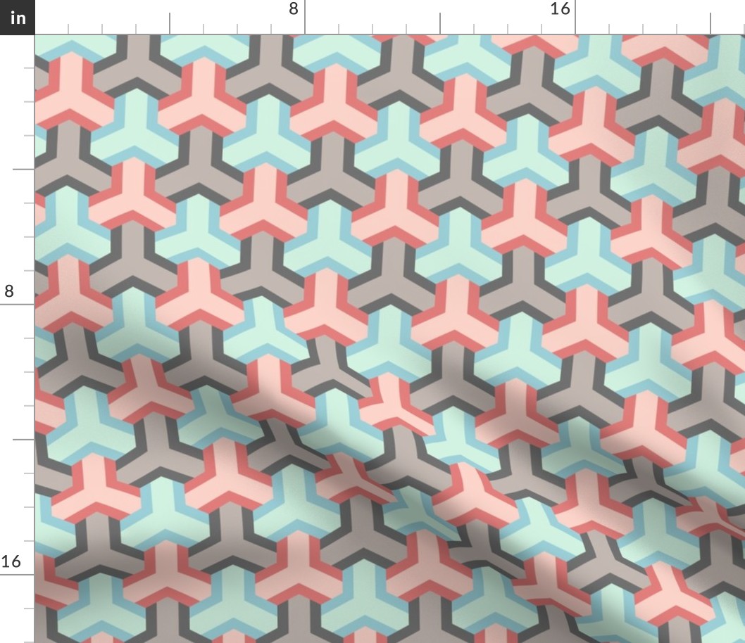 01259521 : woven chevron hexes