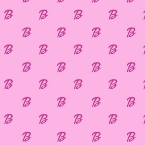 Pink Letter B small