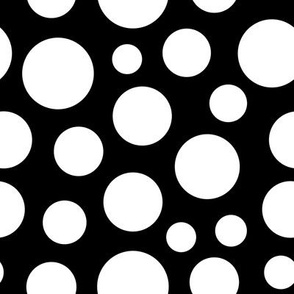 Cute Black n White Polka Dots Pattern