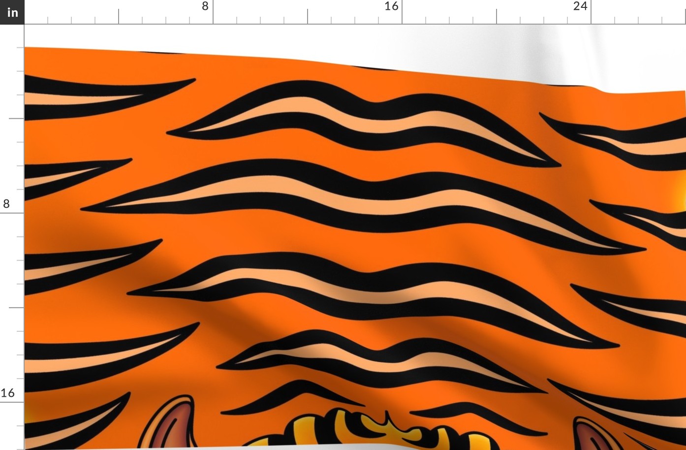 Tiger quilt panel