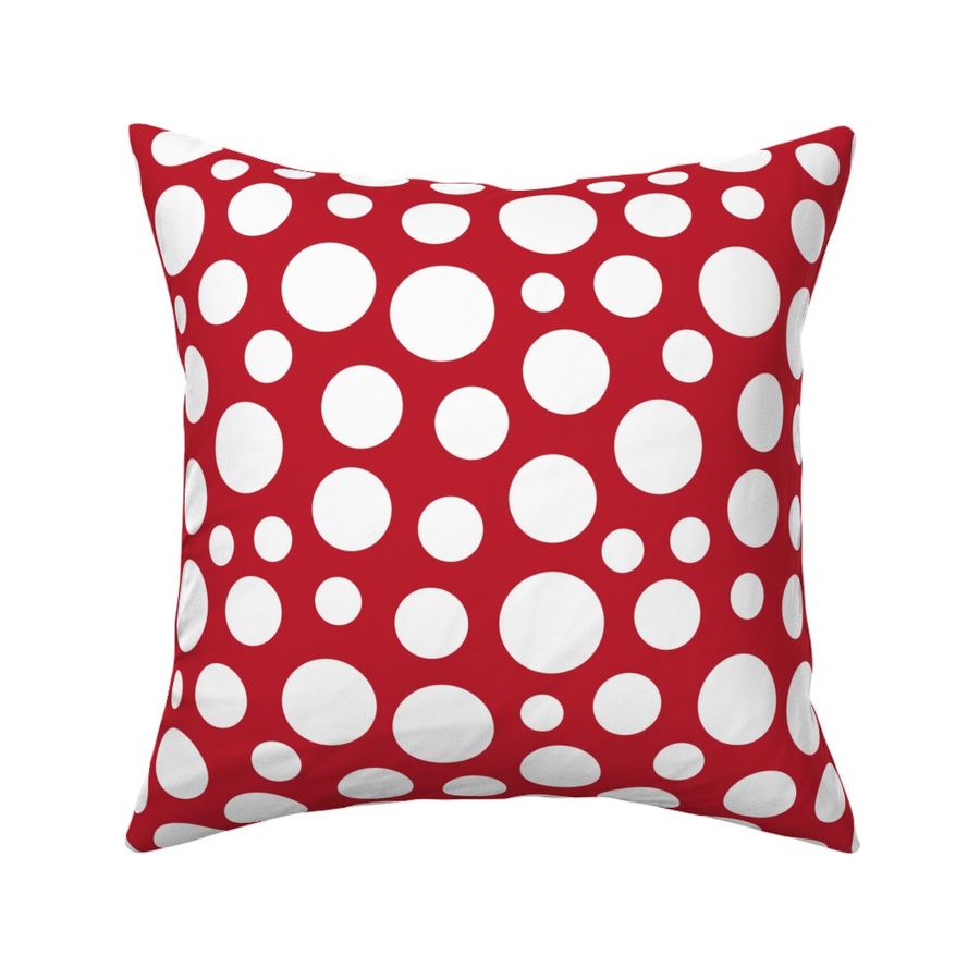 Cute Red n White Polka Dots Pattern