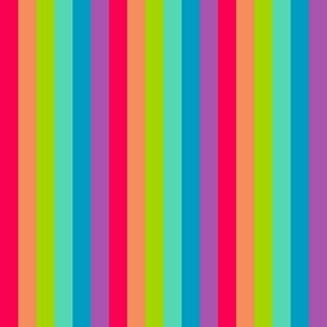 Vertical rainbow stripes