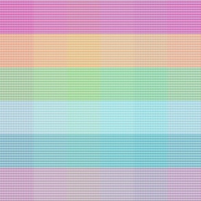 Checkerboard pastel rainbow gingham