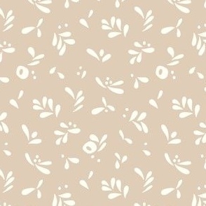 Abstract Floral // Beige