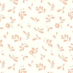 Abstract Floral // Blush on Ivory