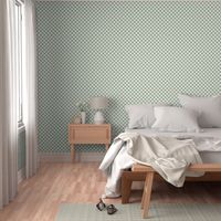 Sage Green and White 1” Checkers