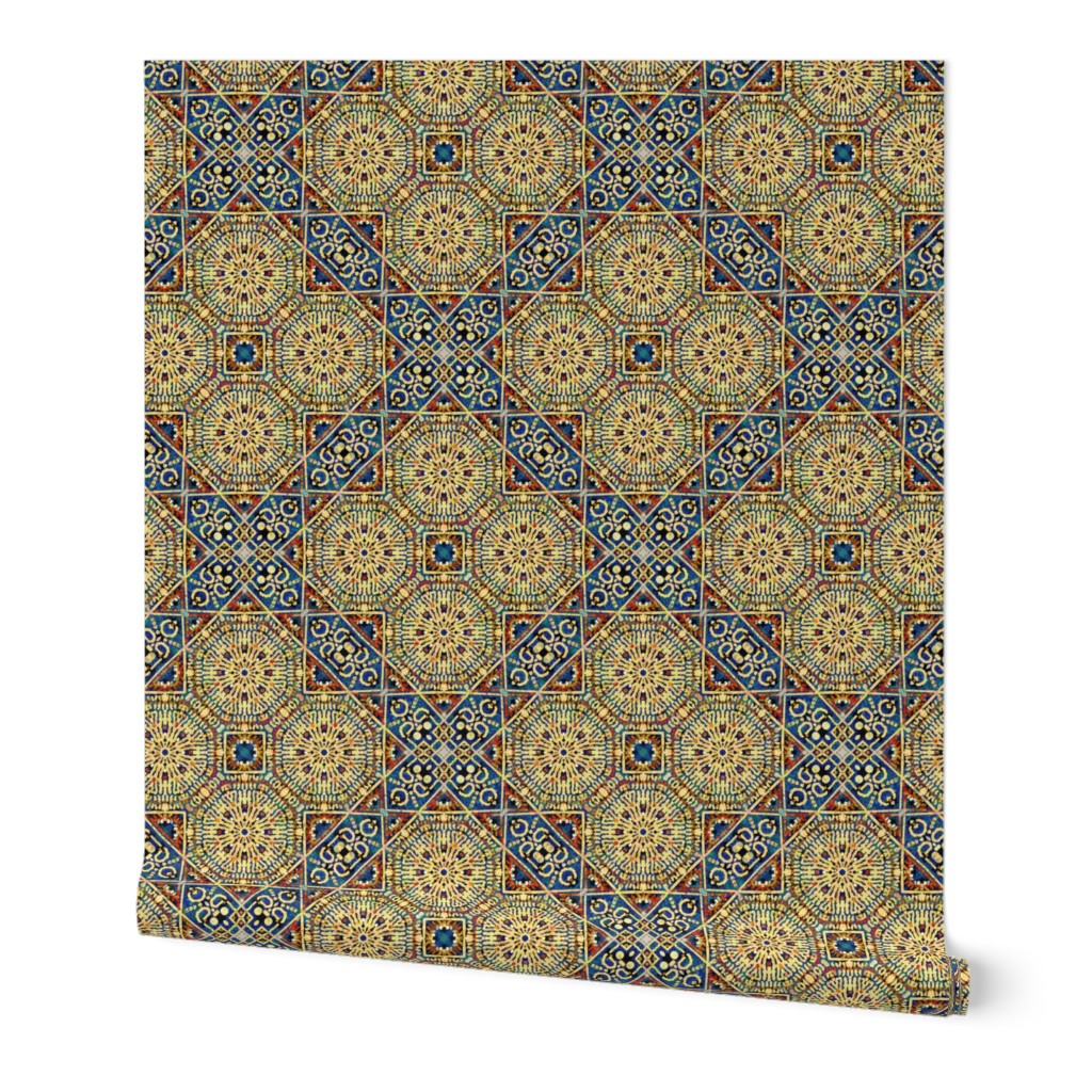 Golden Charm: Square Square Circle Coordinate 9 - 12in x 12in