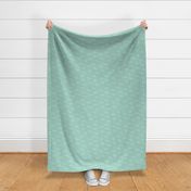 The minimalist style surf waves abstract ocean wave design white on mint green