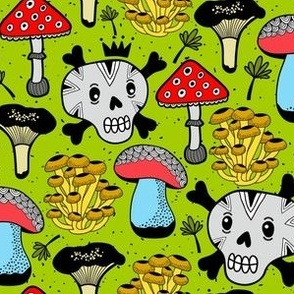 Sugar skull in the forest