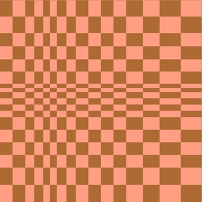 Optical grid brown orange by Jac Slade