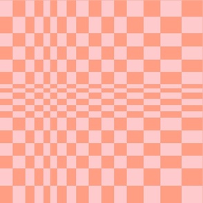 Optical grid coral pink by Jac Slade