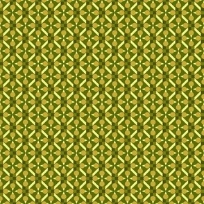 TRV5 - Small - Topsy Turvy Geometric Gris in Olive Green