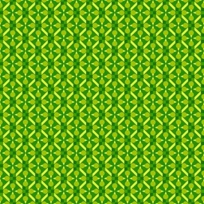 TRV6 - Small - Topsy Turvy Geometric Grid in Yellow and Green