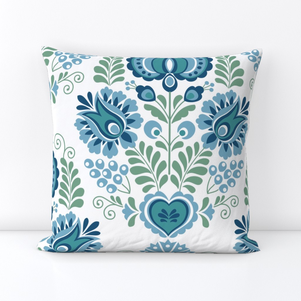 Moravian Design Teal