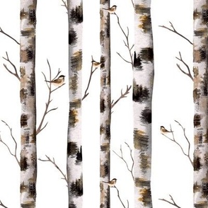 birch-and-bird white