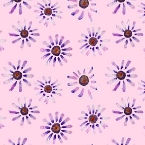 Little Purple Daisies // Blush