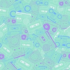 Cassette Tape Players - 80s colorway