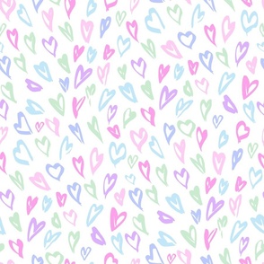 Sweet hearts mint pink by Jac Slade