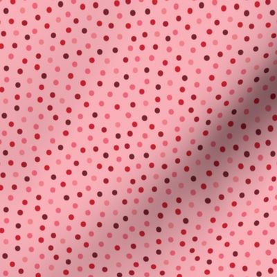 Valoween Confetti Dot Strawberry on Pink Cream 