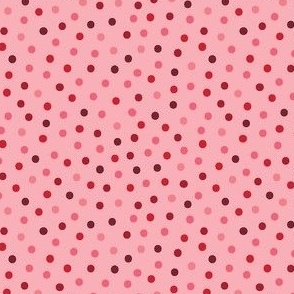 Valoween Confetti Dot Strawberry on Pink Cream 