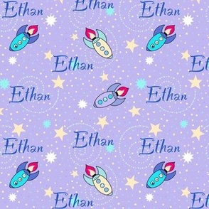 Ethan name on purple