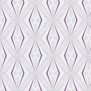Simple geometric lines white and purple #0122_02W-P