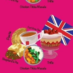English Foods Hot Pink Medium