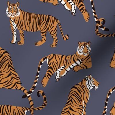 Natisha tiger tiger - dusty denim