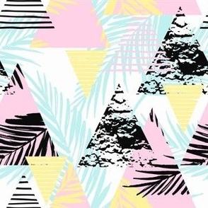 Retro Surf Wave Triangles