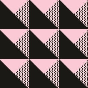 Retro Pink Black Graphic