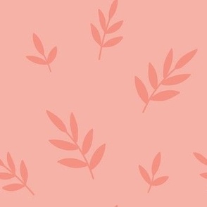 subtle leaves - pink