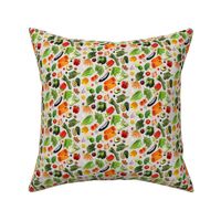 Disty delicious veggies on linen