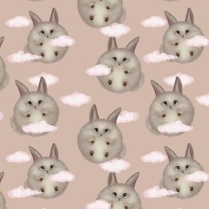 Fluffy round bunnies  